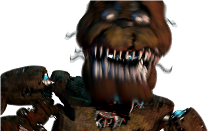 Observationnightmare Freddy Has A Freddle Dangling - Nightmare Freddy Jumpscare Ucn (480x270), Png Download
