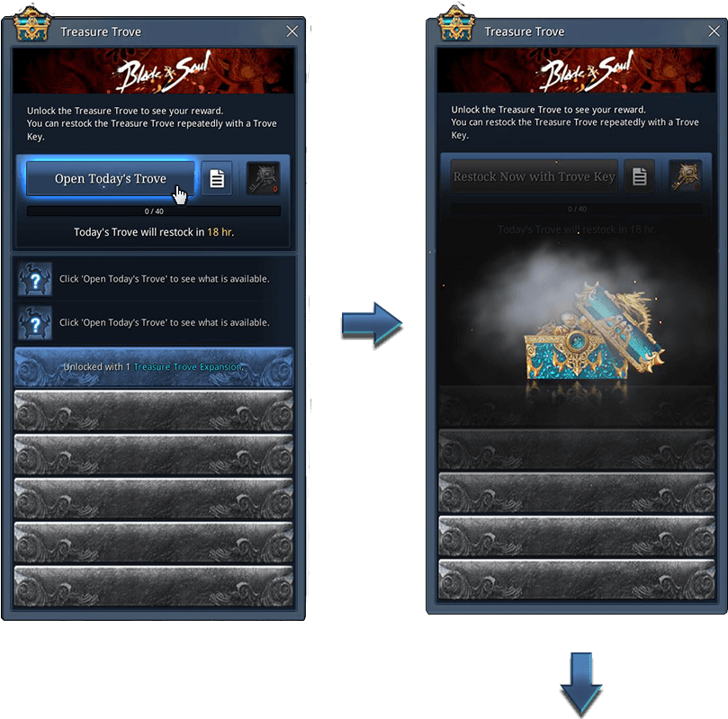 Opening The Trove Will Give You The Opportunity To - Blade And Soul Trove (900x800), Png Download