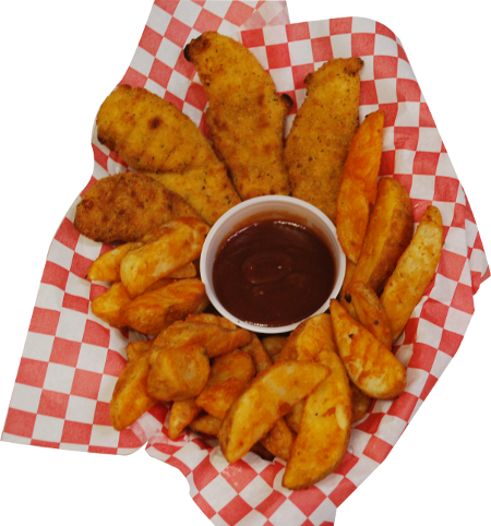 Chicken Tender Basket - Bk Chicken Fries (450x482), Png Download