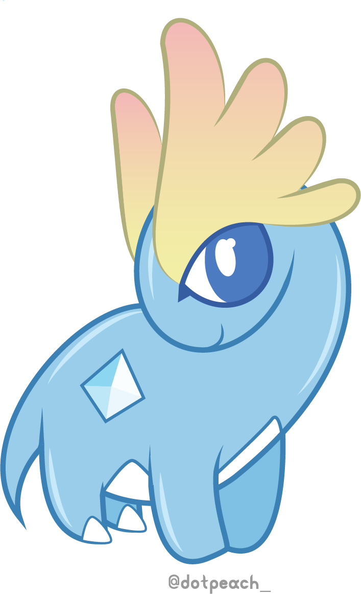 Amaura The Ice Fossil Pokemon By Dotpeach-d6meg74 Fossil - Pokémon Amaura (707x1162), Png Download