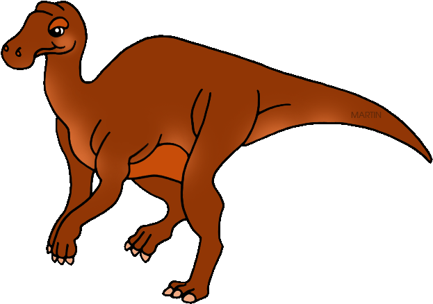 Fossil Clipart Phillip Martin - Duck Billed Dinosaur Clipart (648x474), Png Download