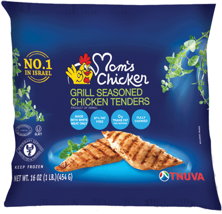 Grill Seasoned Chicken Tenders - Moms Chicken Chicken Tenders, Sesame Breaded - 16 Oz (510x490), Png Download