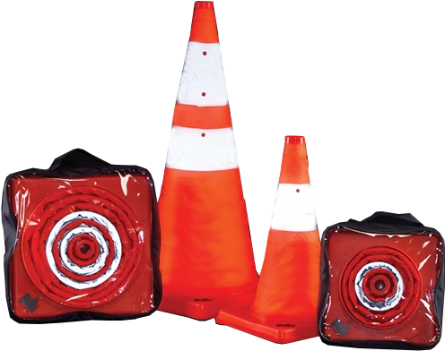 Collapsible Traffic Cones - Still Life Photography (596x434), Png Download