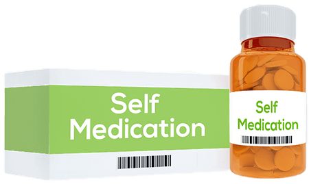Self-medication Linked To Substance Use Disorders - People Self Medicating (506x299), Png Download
