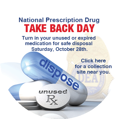 15 Oct - Drug Take Back 2018 (400x400), Png Download