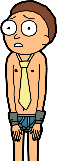 Prisoner Morty - Pocket Mortys Prisoner Morty (300x650), Png Download