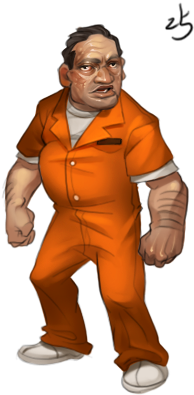 Cartel Prisoner Prisoner, Character Art - Prisoner Character (300x500), Png Download