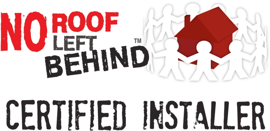 Certified Nrlb Horizontal Logo - No Roof Left Behind Logo (1000x696), Png Download