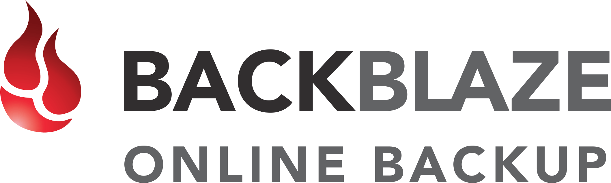 Backblaze Logo Horizontal - Backblaze Backup (2400x952), Png Download