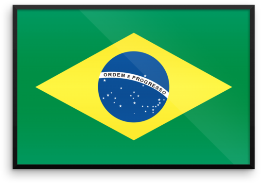 Brazil Flag Wall Art - Brazil Flag Information (600x600), Png Download