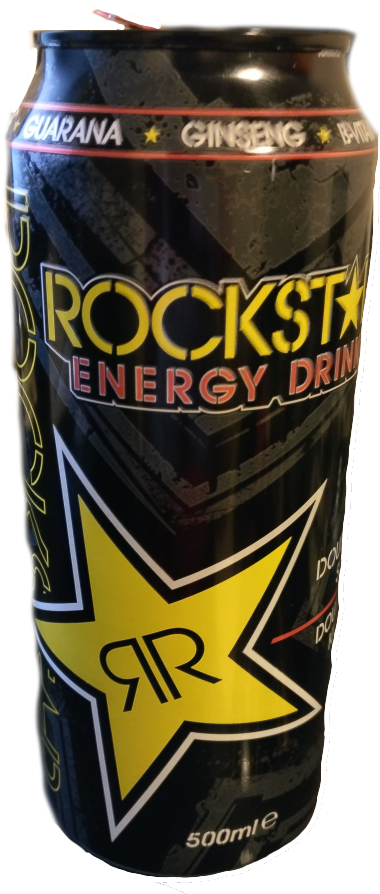 A Can Of Rockstar Energy Drink - Rockstar Energy Drink (418x900), Png Download