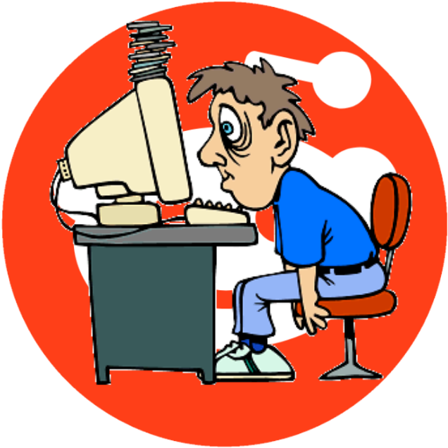 11 Mo - Computer User (656x656), Png Download