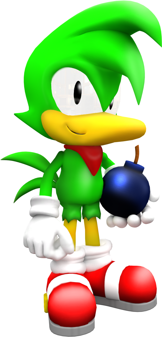 Bean The Dynamite And His's Bomb, Render By Nibrocrock - Classic Bean The Dynamite (614x1203), Png Download