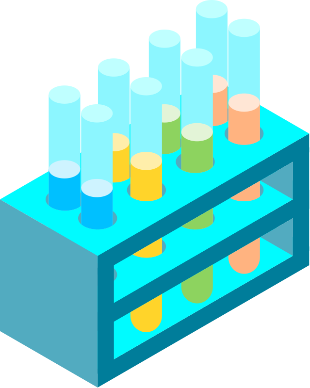 Seismologist Panda Free Images Seismologistclipart - Cartoon Test Tubes Png (639x800), Png Download