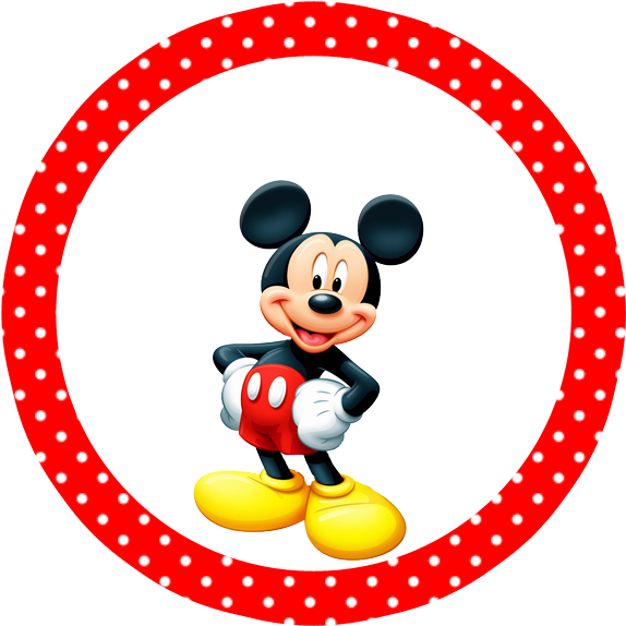 Topper Im Genes Para Imprimir - Mickey Mouse Rendered (591x591), Png Download