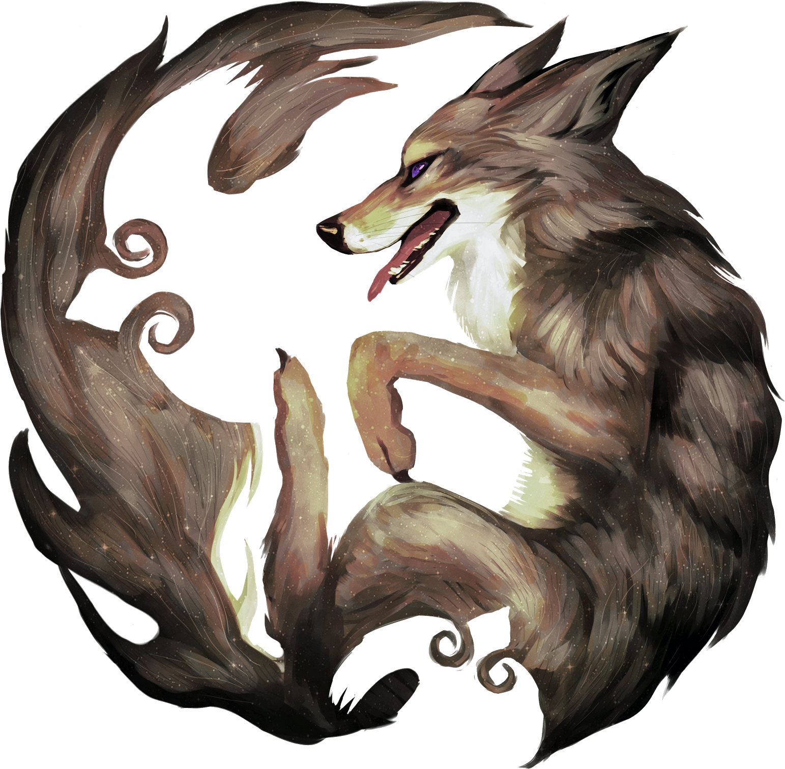 Happy Anniversary To Monika Lonely Coyote Shamanism - Coyote Shamanic (1600x1600), Png Download