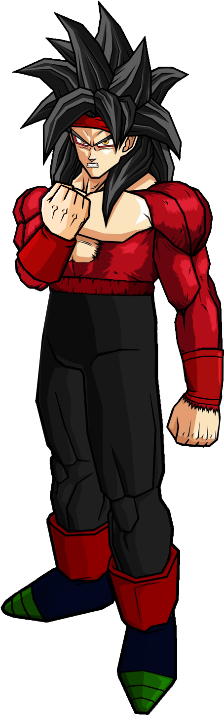 Bardock Ssj4 By Spongeboss-d37051k - Bardock Super Sayayin 4 (774x1032), Png Download