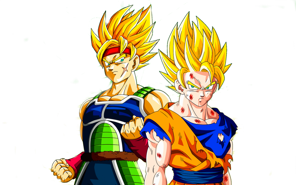 Vector Free Library Goku Y Bardock Ssj By Gogetaeditions - Bardock And Goku Ssj (1024x640), Png Download