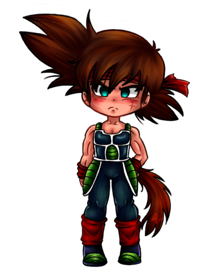 Just A Chibi Bardock ٩ ۶ - Drawing (500x549), Png Download