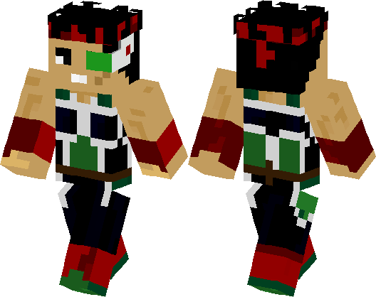 Bardock Skin Minecraft (528x418), Png Download