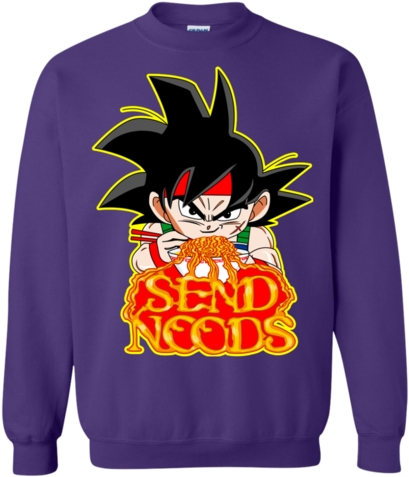 Bardock Send Noods Crewneck Sweater - Send Noods Dragonball (480x480), Png Download
