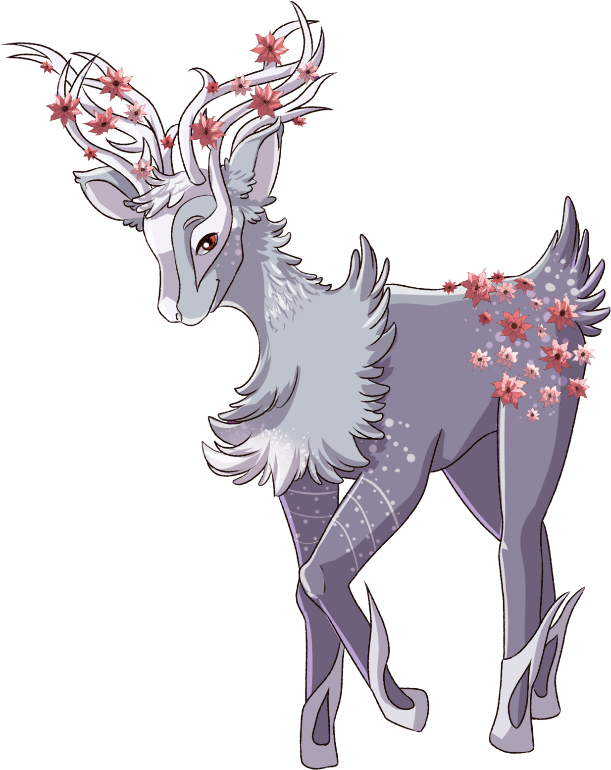 Pokemon Pokesona Commissions Open Xerneas Xaandiir - Illustration (1280x1579), Png Download