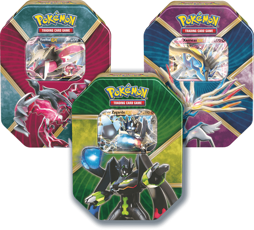 Shiny Yveltal Xerneas And Zygarde - Shiny Yveltal Tin (984x890), Png Download