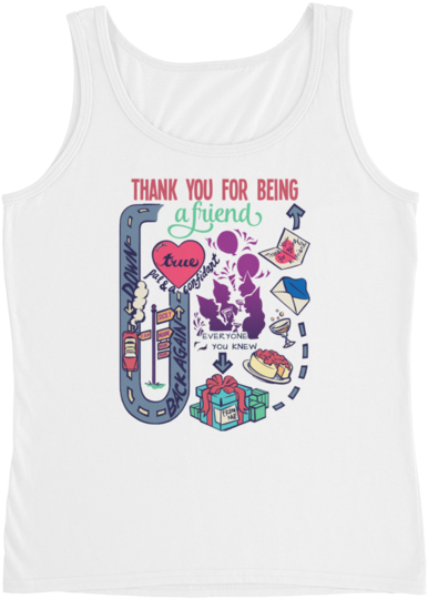 Golden Girls Tank Top White - Tank Top White (600x600), Png Download