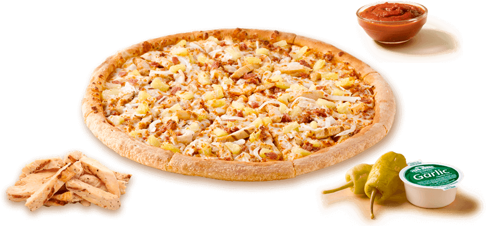 Hawaiana Pollo Bbq Pizzas Tradicionales Papa John's - Papa Johns Pizza De Pollo (1000x489), Png Download