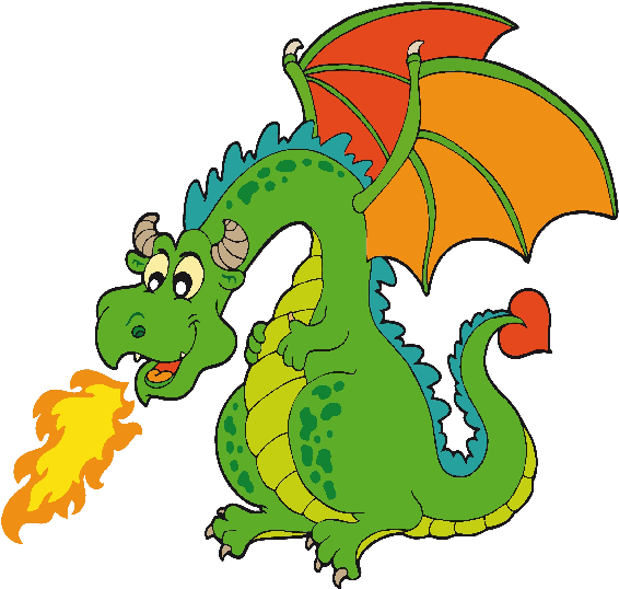 Visit - Cartoon Dragon Fire (600x600), Png Download