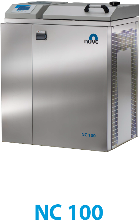 Nc 100 Vertical Steam Sterilizer - Nuve Nc 100 (560x864), Png Download