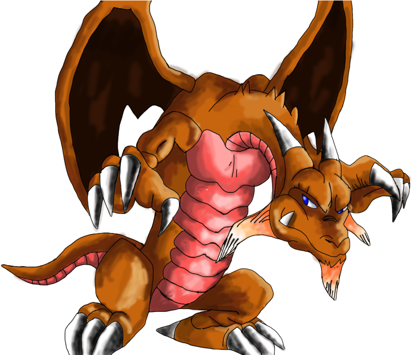 Yu Gi Oh Slifer The Sky Dragon Drawing - Yugioh Baby Dragon Png (1024x731), Png Download