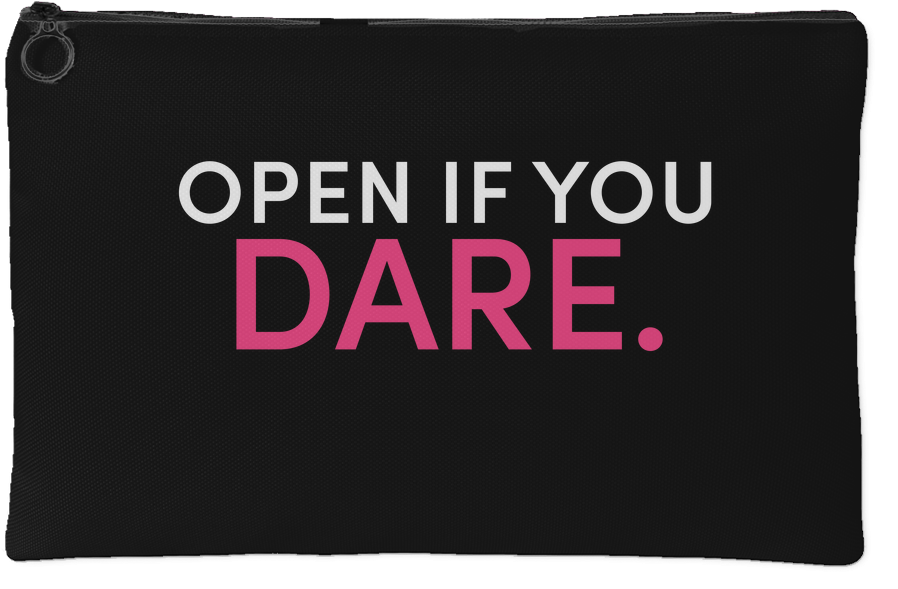 Open If You Dare Pouch - Come If You Dare (1024x1024), Png Download