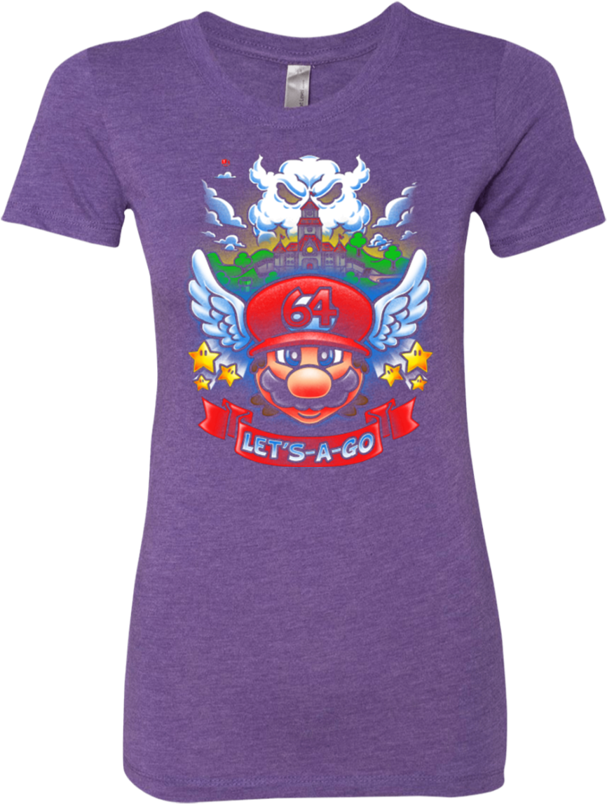 Mario 64 Tribute Women's Triblend T-shirt - Shopbozz Preschool Teacher If You Think My Hands Are (1155x1155), Png Download