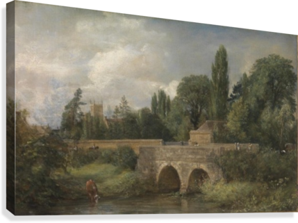 Gillingham Bridge, Dorset John Constable Canvas Print - Scenes Of Clerical Life By George Eliot (429x321), Png Download