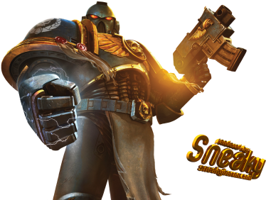 Warhammer 40,000 Space Marine - Warhammer 40k Render (400x310), Png Download