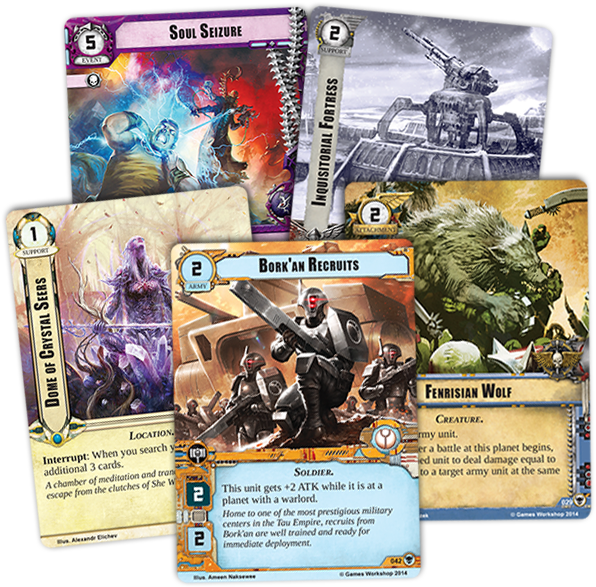 Whk03 Cardfan - Warhammer 40000 Conquest Card Game (600x600), Png Download