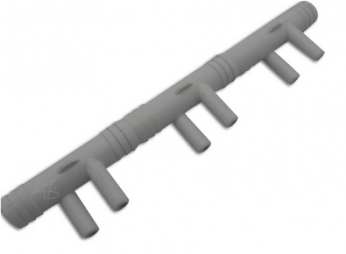 5025013 3/4" Brb Manifold W/6x3/8" - Firearm (500x500), Png Download