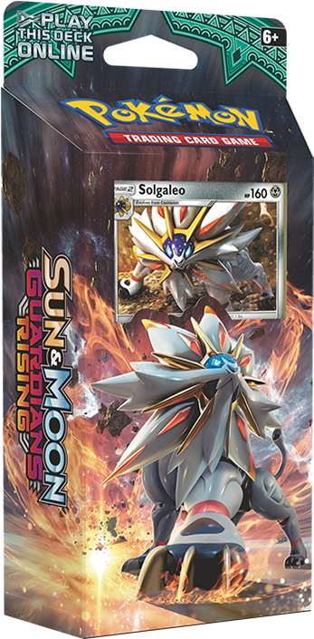 Pokemon Tcg Card Game Sun And Moon Theme Deck - Pokemon Sun And Moon Guardians Rising Steel Sun Theme (528x704), Png Download
