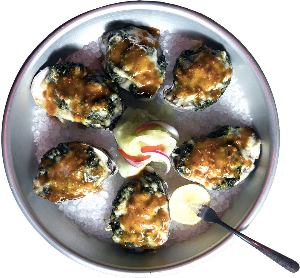 Oysters Rockefeller By Chef Mike Jalili - Oysters Rockefeller (1200x1048), Png Download