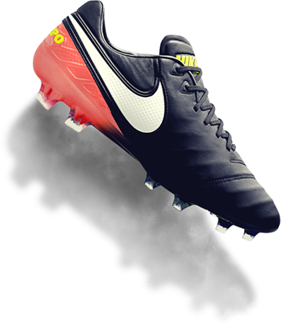 Nike Tiempo Legend 6 Dark Lightning - Nike Tiempo Legend 6 Black Orange (399x461), Png Download