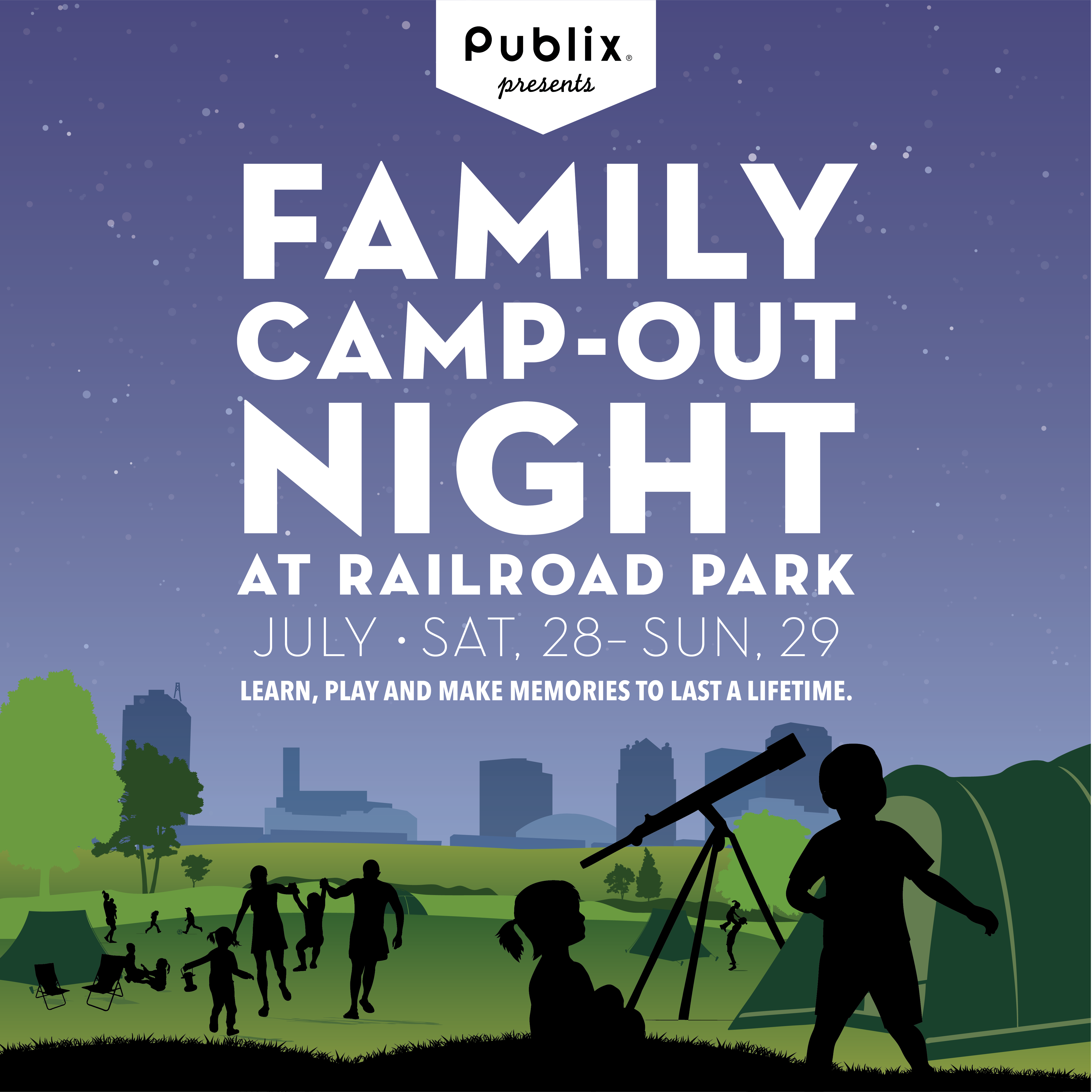 Publix Presents Family Camp-out Night - Publix Super Markets (5001x5001), Png Download