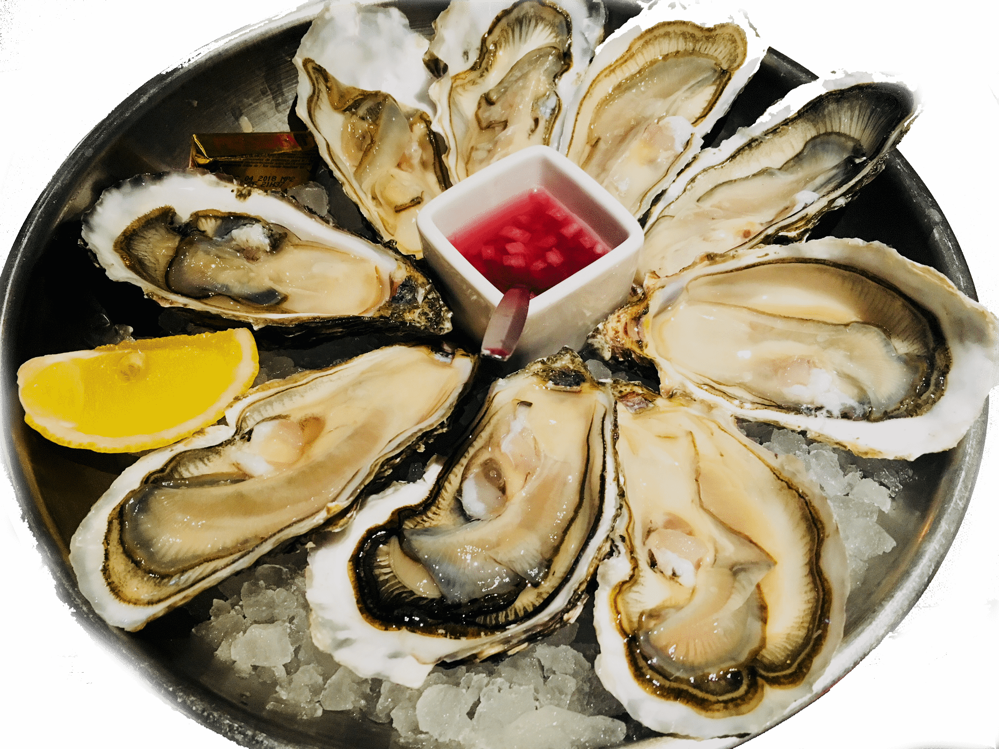 Tray 9 Hollow Oysters No - Tiostrea Chilensis (2016x1512), Png Download