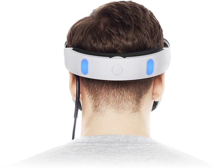 Playstation Vr Headset - Playstation Vr Headset Placement (800x557), Png Download