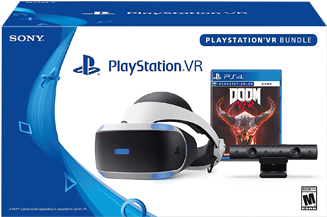 Playstation Vr Bundle With Doom Vfr - Ps4 Vr Doom Bundle (350x438), Png Download