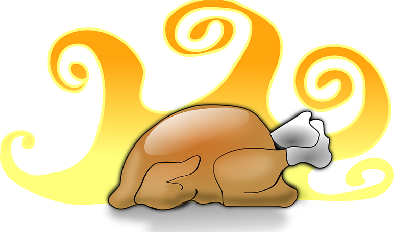 Huge Freebie Download For Powerpoint Presentations - Small Cooked Turkey Clipart (772x456), Png Download