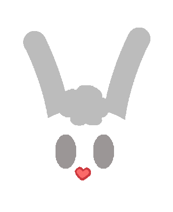 I Made A Different Logos For My Oc Cude - Domestic Rabbit (400x500), Png Download