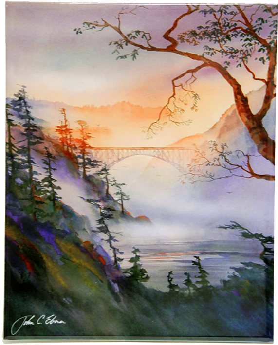 Ceramic Tile Print - Deception Pass (619x777), Png Download