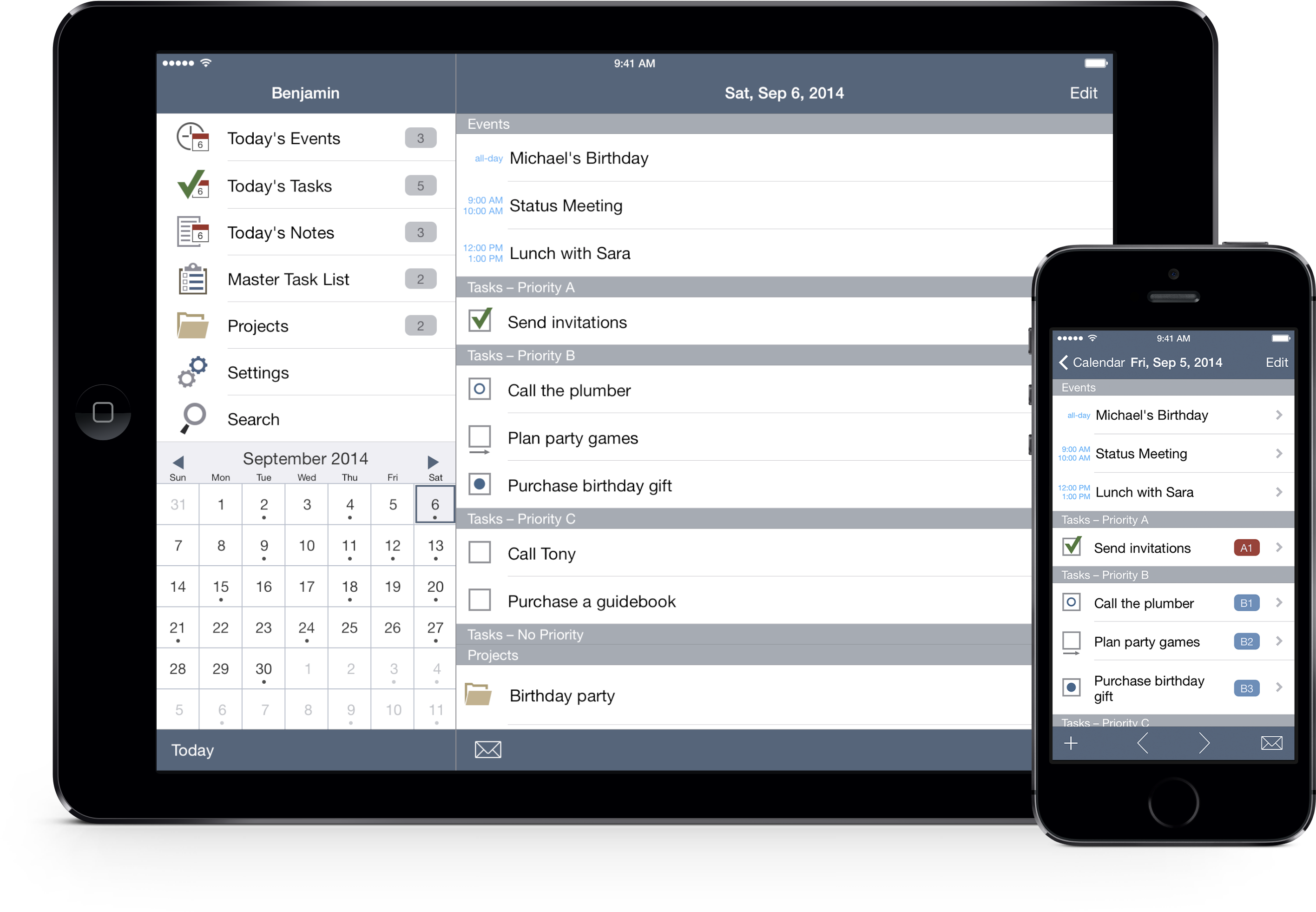 Benjamin For Iphone And Ipad - Benjamin Franklin Planner (2946x1961), Png Download