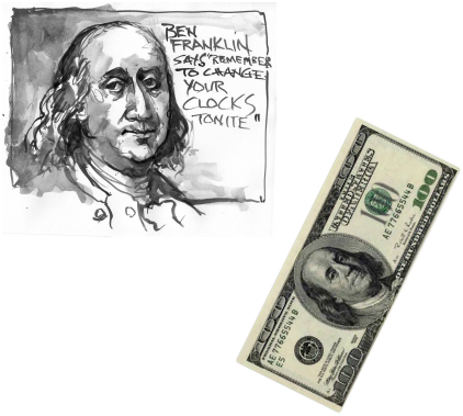 Benjamin Franklin Was Born In Boston On January 17, - 100 Dollar Bill (422x379), Png Download